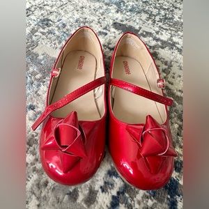 Gymboree bow red shoes size 2